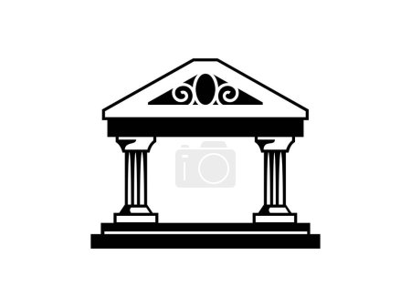 Ilustración de Edificio histórico, icono imagen vectorial - Imagen libre de derechos