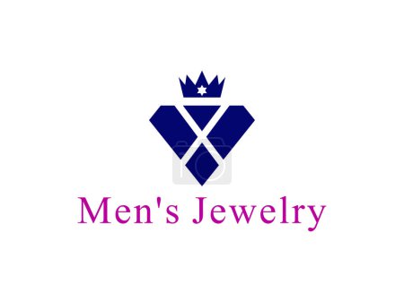 Ilustración de Diseño del logotipo de la joyería, vector de joyas de los hombres - Imagen libre de derechos