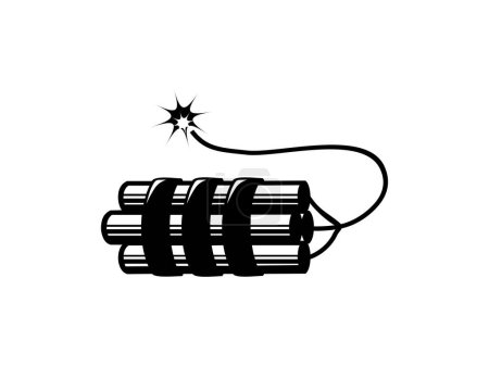 Ilustración de Tnt icono de la bomba, material explosivo - Imagen libre de derechos