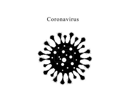 Illustration for Corona virus vector isolated on white - Royalty Free Image