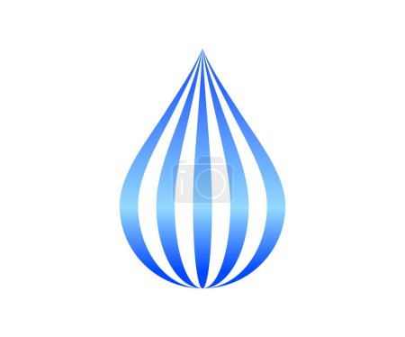 Illustration for Modern water drop logo vector isolated - Royalty Free Image