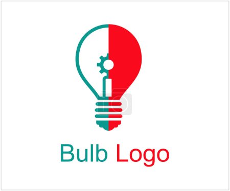 Ilustración de Icono de la bombilla logo diseño vector - Imagen libre de derechos