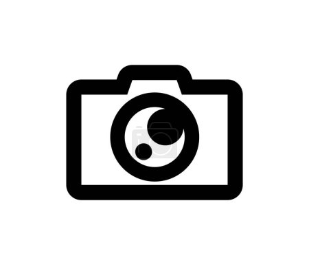 Illustration for Camera vector glyph flat icon - Royalty Free Image