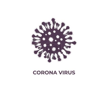 Illustration for Coronavirus 2 0 1 9 ncov icon. covid - 1 9 virus. vector illustration on white background. - Royalty Free Image