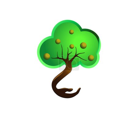 Illustration for Vector illustration of a tree - Royalty Free Image