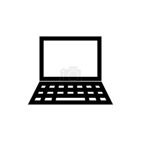 Téléchargez les photos : Icône de vecteur d'ordinateur portable. style plat eps 1 0 - en image libre de droit