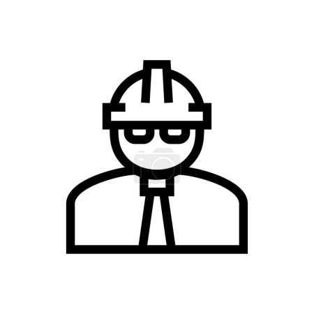 Téléchargez les illustrations : Bannière d'icône de constructeur stylisée, illustration vectorielle - en licence libre de droit