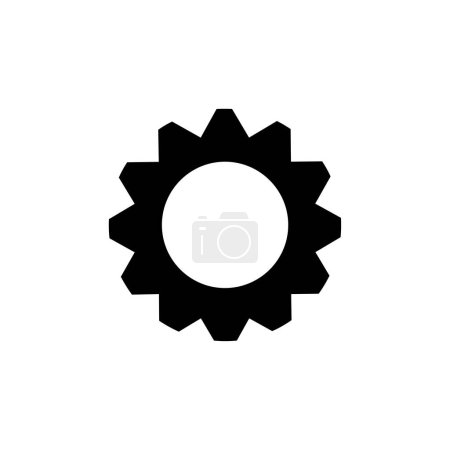 Illustration for Stylized gear icon banner, vector illustration - Royalty Free Image