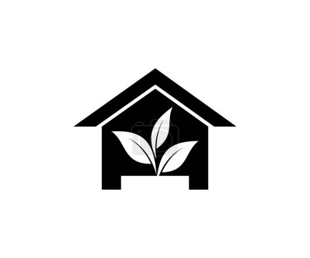 Ilustración de Inicio icono logo diseño vector plantilla - Imagen libre de derechos