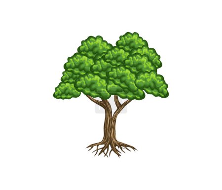 Illustration for Vector illustration of tree - Royalty Free Image
