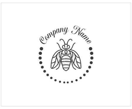 Illustration for Bee icon vector illustration - Royalty Free Image