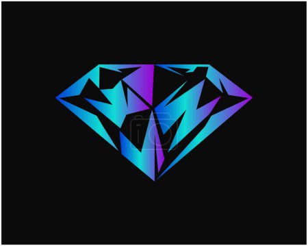 Illustration for Diamond icon vector illustration - Royalty Free Image