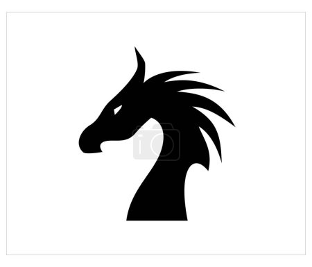 Téléchargez les illustrations : Illustration vectorielle icône dragon - en licence libre de droit