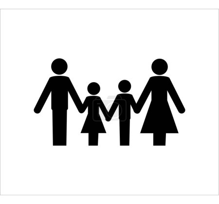 Ilustración de Icono de la familia vector ilustración - Imagen libre de derechos