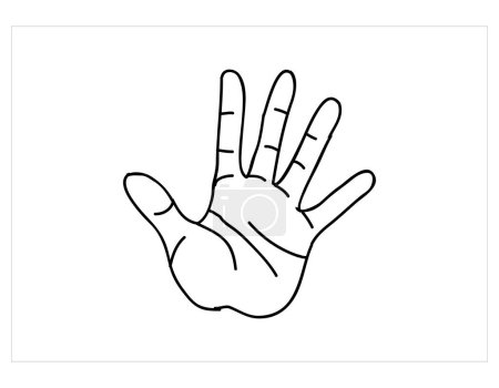 Ilustración de Icono de la mano vector ilustración - Imagen libre de derechos