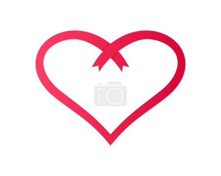 Illustration for Heart icon vector illustration - Royalty Free Image