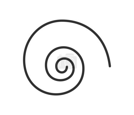 Illustration for Spiral icon vector illustration - Royalty Free Image