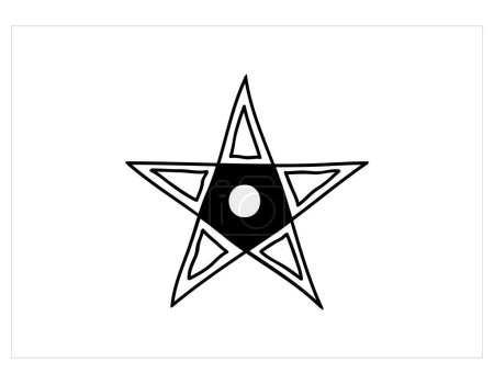 Ilustración de Estrella icono vector ilustración - Imagen libre de derechos