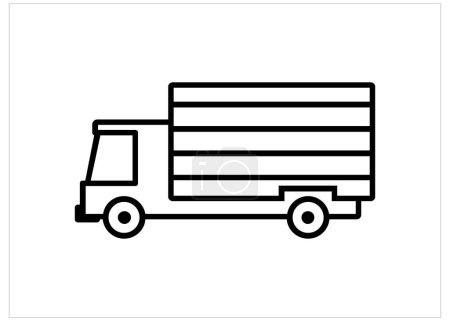 Illustration for Truck icon vector illustration - Royalty Free Image