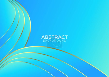 Illustration for Gradient blue with luxury abstract background design modern - Royalty Free Image