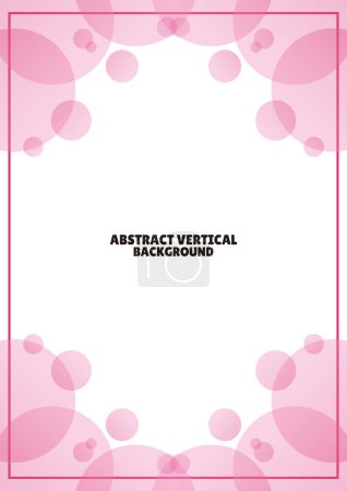 abstract pink bubble vertical background 