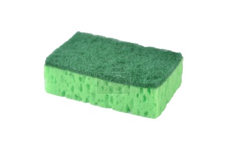 Photo for Green washing sponge for dishes isolated - Royalty Free Image