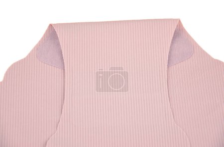 Gousset, lilas (lavande, violet, violet) sans couture (invisible) sous-vêtements pour femmes (lingerie, culotte, slip) avec bord ondulé isolé, partie interne gros plan