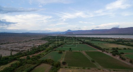 Photo for Aerial view of the countryside and the mountains - Royalty Free Image