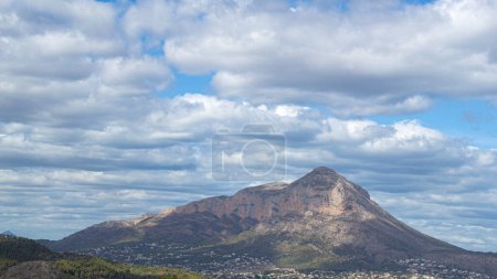 Photo for Panoramic view of the Montg massif from Javea. - Royalty Free Image