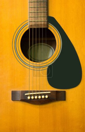 Photo for Acoustic classical guitar with strings - Royalty Free Image