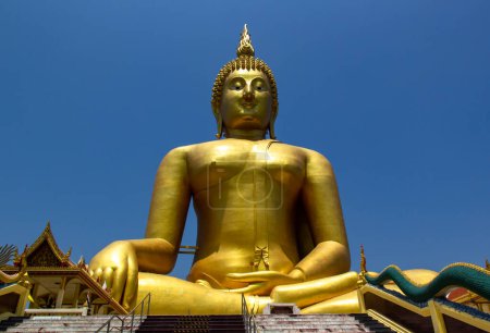 Photo for Big Buddha Statue at Thai Temple, Thailand. - Royalty Free Image