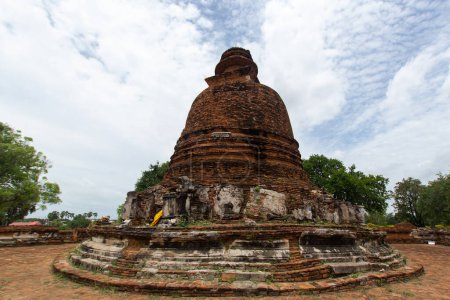 The ancient pagoda in ayutthaya historical park Thailand