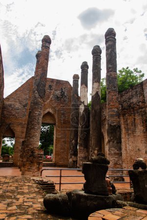 The ancient temple in ayutthaya historical park Thailand
