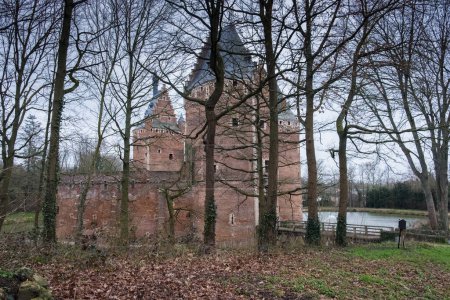Photo for 22nd of March, 2023, Beersel, Belgium, Beersel Castle is located in the Belgian town of Beersel, Flemish Brabant. High quality photo - Royalty Free Image