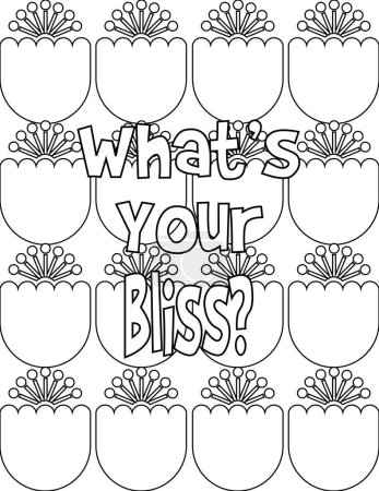 Affirmation Coloring Page Includes A Positive Vibes Quote On A Floral Background for Kids and Adults