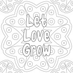 Motivational Coloring Pages on Mandala Background for Adults and Kids for Self Love and Self Care This Affirmation Quote Is for Self Motivation, Inspiration, Positivity, and Good Vibes