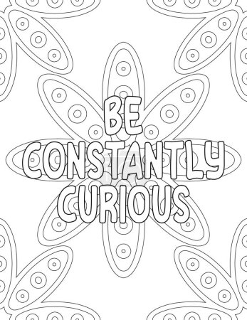 Photo for Nspirational and Motivational Mandala Coloring Pages for Adults and Kids for Self Acceptance, Self Love, and Self Care This Affirmation Quote Is for Self Motivation, Inspiration, Positivity, and Good Vibes - Royalty Free Image