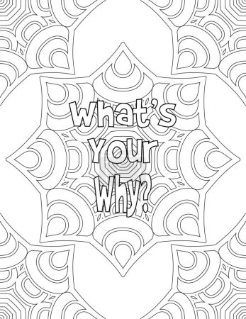 Photo for Nspirational and Motivational Mandala Coloring Pages for Adults and Kids for Self Acceptance, Self Love, and Self Care This Affirmation Quote Is for Self Motivation, Inspiration, Positivity, and Good Vibes - Royalty Free Image