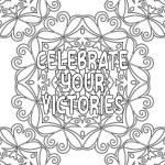 Motivational Mandala Coloring Pages for Adults and Kids for Self Acceptance, Self Improvement, and Self Care This Affirmation Quote Is for Self Motivation, Inspiration, Positivity, and Good Vibes