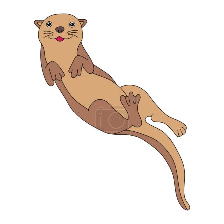 Otter Clipart. Aquatic Animal Clipart for Lovers of Underwater Sea Animals, Marine Life, and Sea Life