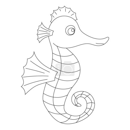 Seahorse Clipart. Aquatic Animal Clipart for Lovers of Underwater Sea Animals, Marine Life, and Sea Life