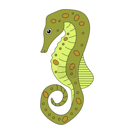 Seahorse Clipart. Aquatic Animal Clipart for Lovers of Underwater Sea Animals, Marine Life, and Sea Life