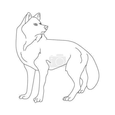 Photo for Wolf Clipart. Doodle Animals Clipart. Cartoon Wild Animals Clipart for Lovers of Wildlife - Royalty Free Image