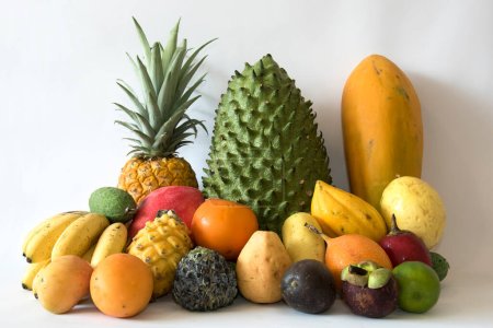Téléchargez les photos : Mezcla de frutas tropicales de Colombia - en image libre de droit
