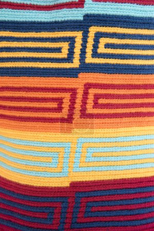 Téléchargez les photos : Sac Mochila ou fait main fabriqué en Colombie par la tribu Wayuu - en image libre de droit