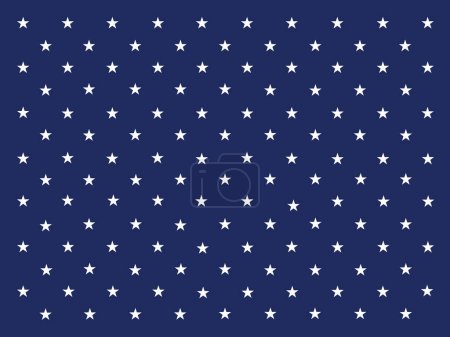 Photo for American flag inspired background, blue background with white stars - Royalty Free Image