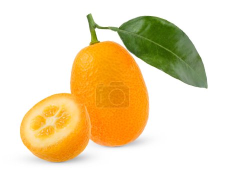 Foto de Composición de los frutos del kumquat. - Imagen libre de derechos