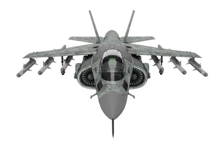 Photo for 3d rendering military jet, combat air vehicle concept - Royalty Free Image
