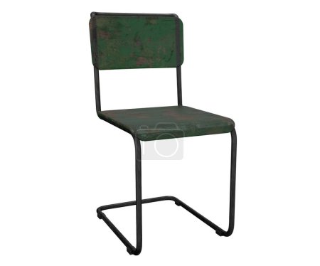 3d rendering used school chair