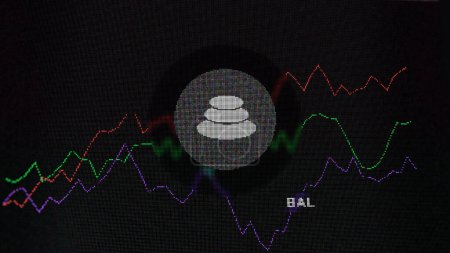 Foto de 15 de marzo 2024 de marzo 2024, Crypto pantalla de cambio se centró en Balancer token, moneda BAL. - Imagen libre de derechos